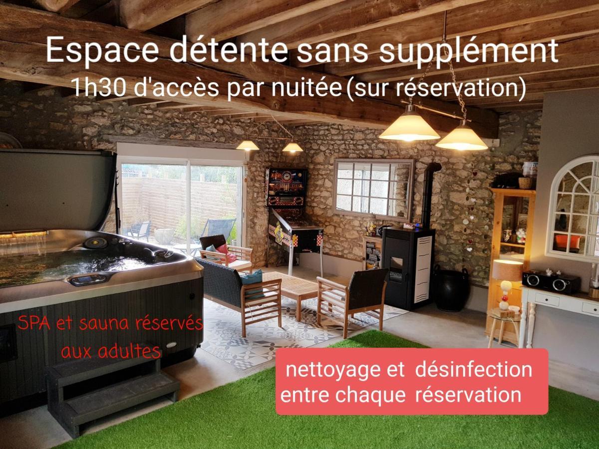 Le Grand Cedre Spa Et Sauna Interieur Piscine Marolles  Exteriér fotografie